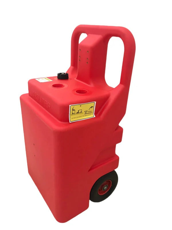 Olmecs Big Plastic JerryCan 120L Petrol Gas Diesel Fuel Tank Oil Container with wheels Tank with Pump