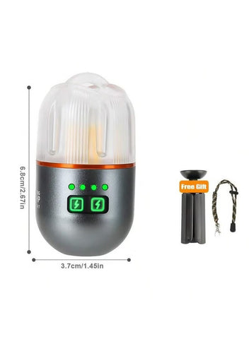 Portable Camping Tent Lamp Flashlight 400mAh 9 Light Modes for Outdoor Hiking