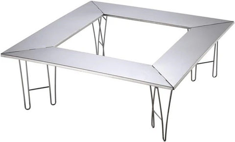 Olmecs Camping Multi Fire Place Table, Hearth Table, Outdoor Table with Carry Bag