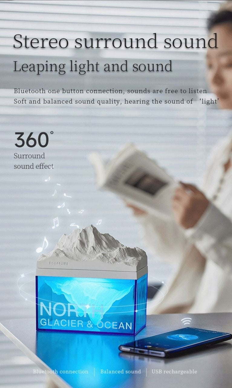 Glacier Night Light Bluetooth Speaker