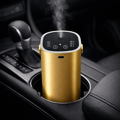Waterless Oil Diffuser for Car with Handle, Waterless Diffusers for Essential Oils with Timer & No Leakage Tech