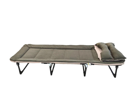 Willow Portable Camping Bed Folding Sleep Bed with Pockets Comfort Chair