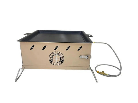 Olmecs Portable Folding Pizza BBQ Stove 3-In-1 Multi Camping Kitchen Stove