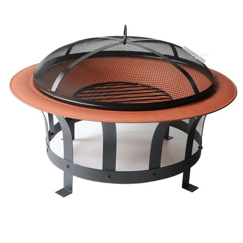 Olmecs Garden Fire Pit Table Round Fire Bowl BBQ Heating Stove