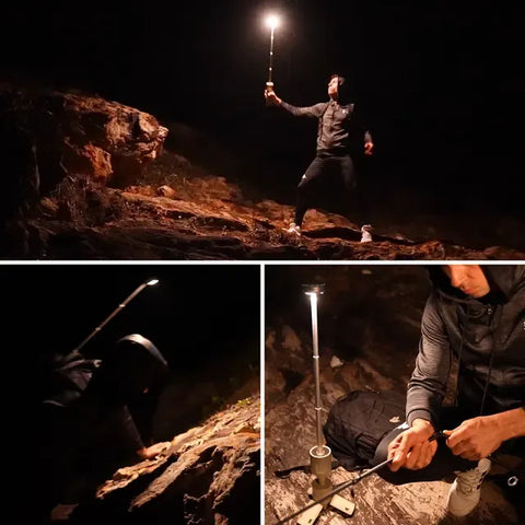 Portable Telescopic Tripod Camping Light 10000Mah