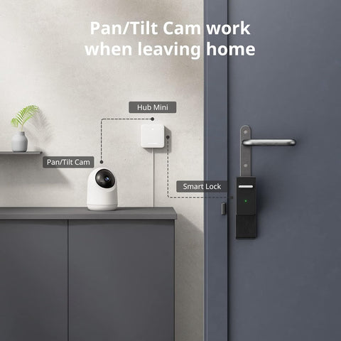 SwitchBot Smart Lock, Bluetooth Electronic Deadbolt, Keyless Entry Door Lock, Smart Lock for Front Door, Compatible with WiFi Bridge (Sold Separately), Keyless Lock Fits Your Existing Deadbolt