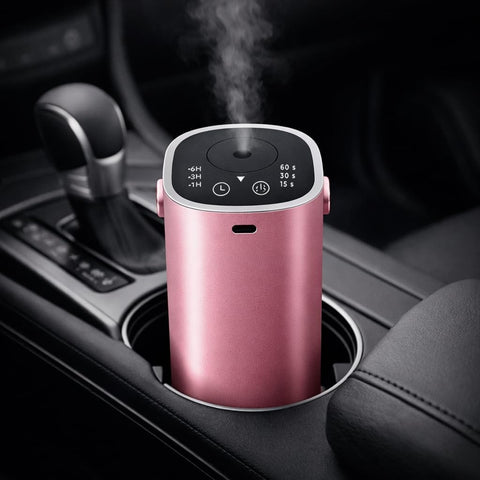 Waterless Oil Diffuser for Car with Handle, Waterless Diffusers for Essential Oils with Timer & No Leakage Tech