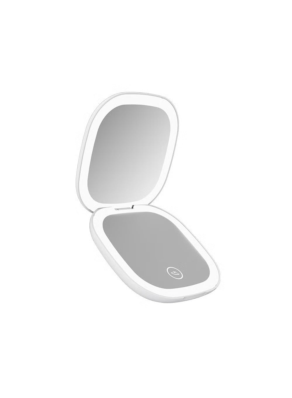 Goaltage LumiGlow Travel Makeup Mirror with LED, Rechargeable Battery, 5X Magnifying Function, and Compact Design