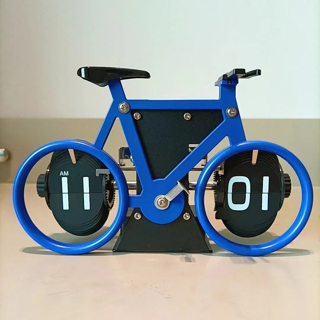 OLMECS Bicycle Shaped Flip Clock
