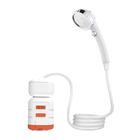 Portable Electric Shower Pump with IPX7 Camping LED Light Waterproof for Outdoor Shower