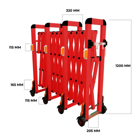 Aluminum Extendable Barrier | 4 Meter Barricade for Unauthorized Access