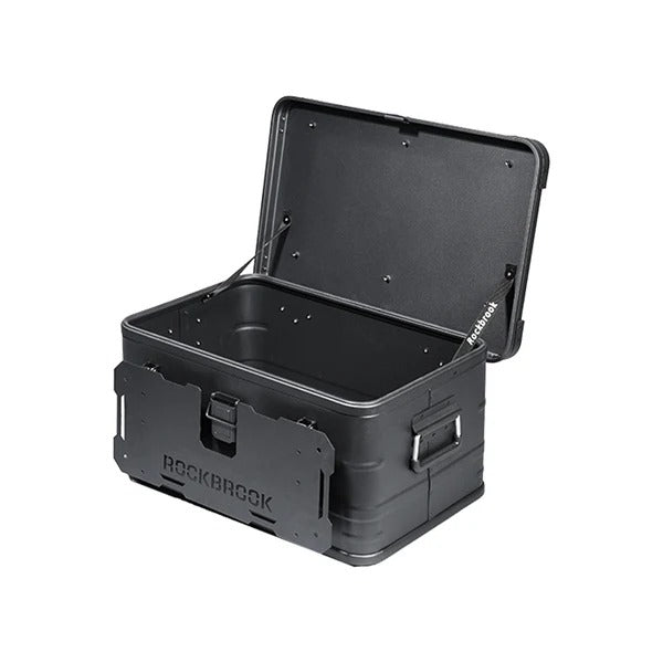 ROCKBROOK Portable Foldable Camping Table Multi Storage Box 50L with Stand Black