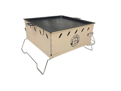 Olmecs Portable Folding Pizza BBQ Stove 3-In-1 Multi Camping Kitchen Stove
