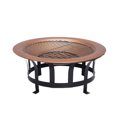 Olmecs Garden Fire Pit Table Round Fire Bowl BBQ Heating Stove