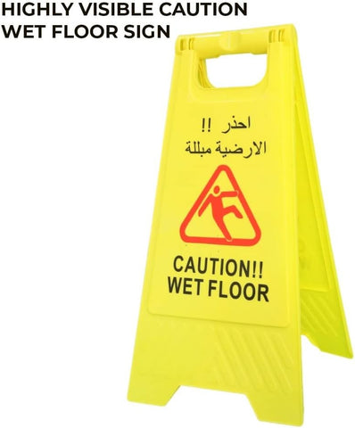 Olmecs Caution Wet Floor Sign - Yellow