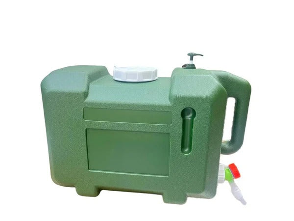 Olmecs Portable Camping Water Container Storage Bucket With Soap Dispenser Tap