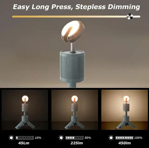 Portable Telescopic Tripod Camping Light 10000Mah
