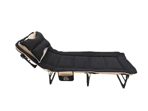 Willow Portable Camping Bed Folding Sleep Bed with Pockets Comfort Chair