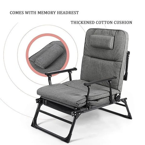 Willow Portable Sleeping Sofa Bed Chair with Pillow Adjustable Backrest
