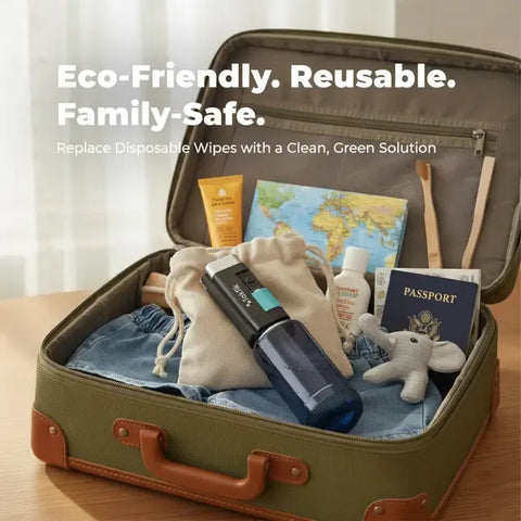 Taktik 400ml Portable Electric Travel Bidet – 1100 mAh Rechargeable Battery