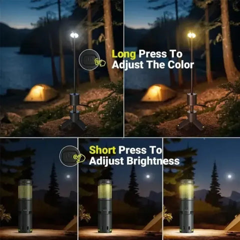 Portable Telescopic Tripod Camping Light 10000Mah
