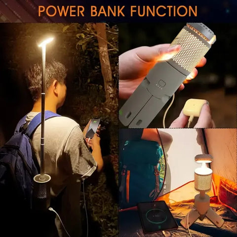 Portable Telescopic Tripod Camping Light 10000Mah