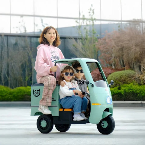 emma Ride On Food Express Car 12 Volt Cart For Kids with Openable Bin