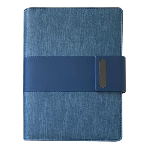 Business Portfolio Fabric Look High Quality Leather Material A5 Size Notebook,4 Card Holder slots, 90 Sheets 100gsm