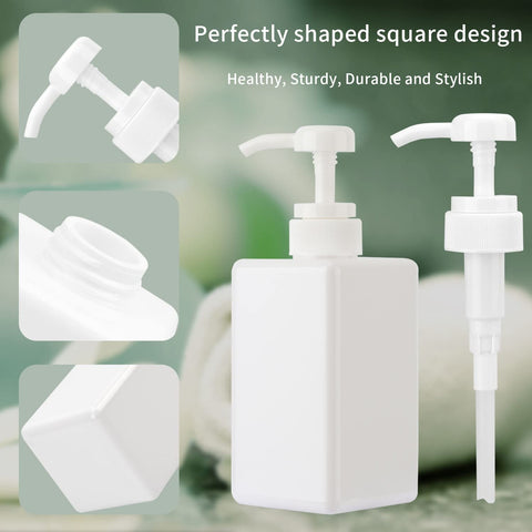 Willow 12Pc Manual soap Dispenser Plastic Lotion soap Bottle Container 400ml (12Pc Pack)