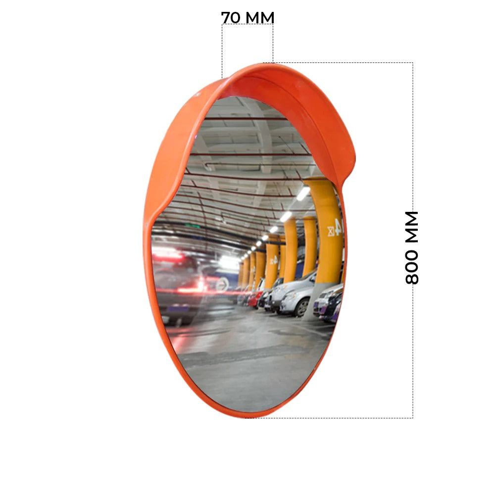 Olmecs 80CM Convex Safety Mirror Round for Driveway, Parking Lots