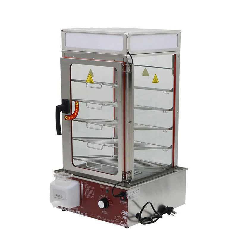 Commercial Bun Steamer Electric Food Display Automatic Temperature Control