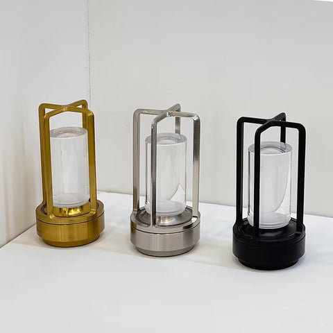 Lumison Crystal Lantern Table Lamp, Portable for Indoor / Outdoor