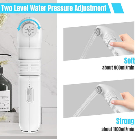 Teabelle Portable High Pressure Electric Bidet with 2.5L Water Bottle