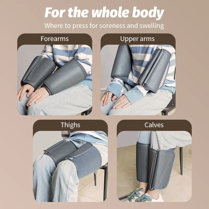 Kneading Electronic Compression Infrared Vibrating Circulation Heat Air Shiatsu Roller Electric Leg SPA Massage Foot Massager