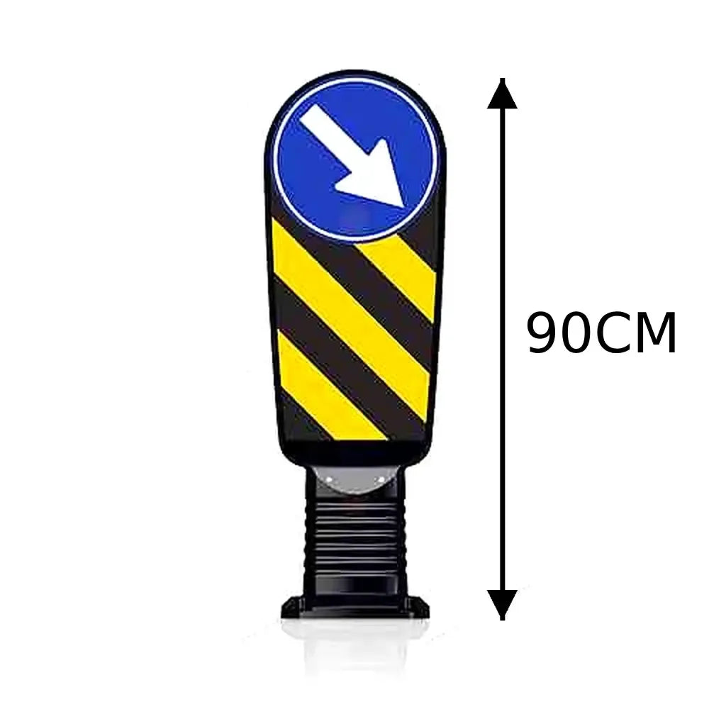 Olmecs Refuge Delineator Black Flexible Road Safety Post - 90CM