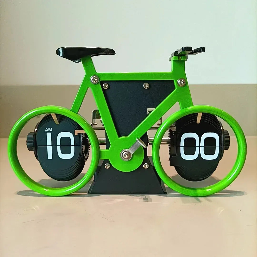 OLMECS Bicycle Shaped Flip Clock