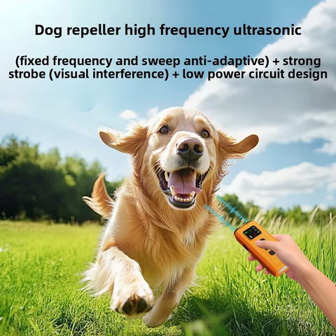 Dual-Head Ultrasonic Dog Repeller High-Power Long-Distance Bark Stopper