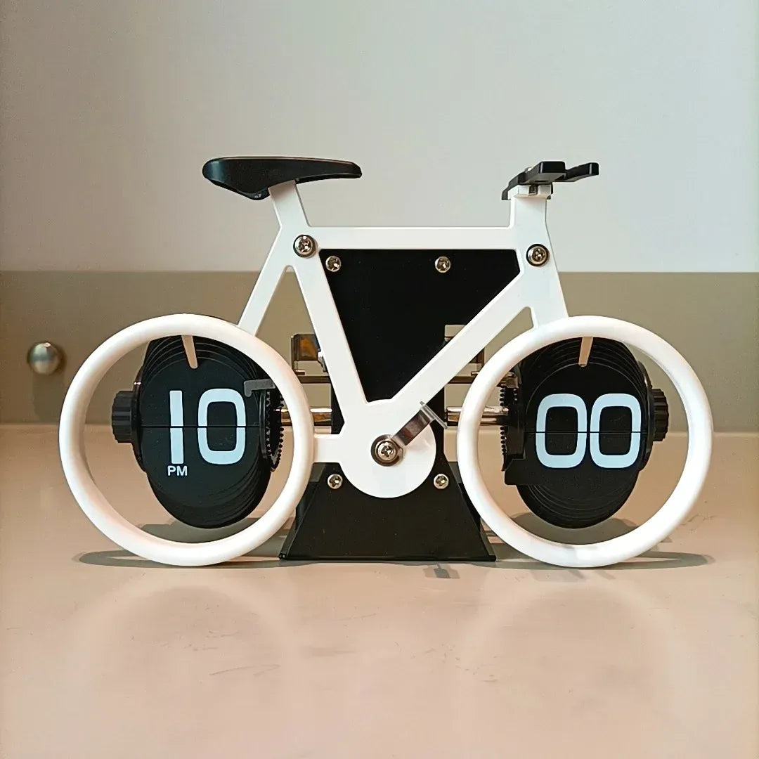 OLMECS Bicycle Shaped Flip Clock
