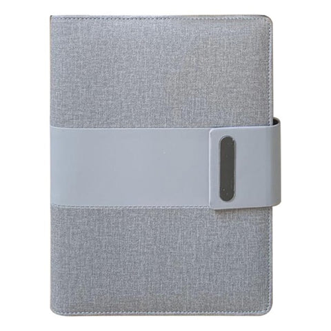 Business Portfolio Fabric Look High Quality Leather Material A5 Size Notebook,4 Card Holder slots, 90 Sheets 100gsm