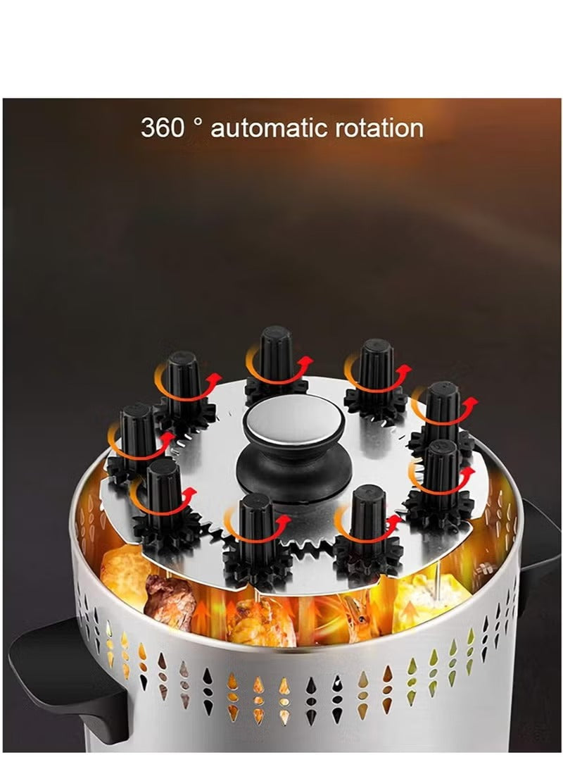 Sokany Stainless Steel Automatic Rotating Skewer Barbecue Machine – 1500W