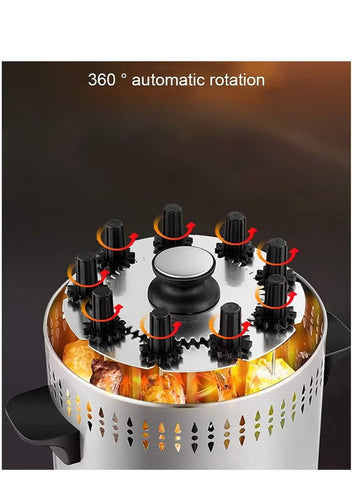 Sokany Stainless Steel Automatic Rotating Skewer Barbecue Machine – 1500W