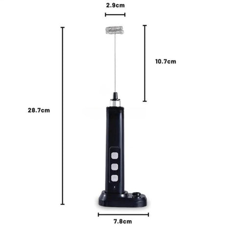 Liying Rechargeable Milk Frother Handheld with 3 Heads