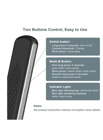 Bone Conduction Sleep Speaker - Wireless Bluetooth Sleep Aid Sound System