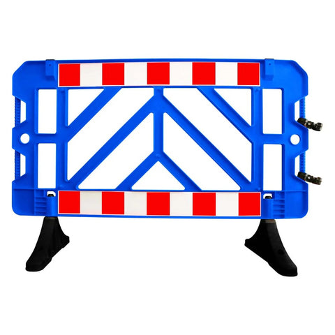 Olmecs 1.5M Plastic Safety Barrier - Yellow | 1.5 Meter Crowd Control Barricade for Road and Pedestrian Safety