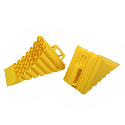 Olmecs Wheel Chock Yellow 45CM Pipe Shape