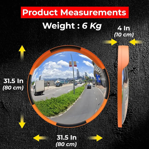 Olmecs Premium Convex Safety Mirror - 80CM