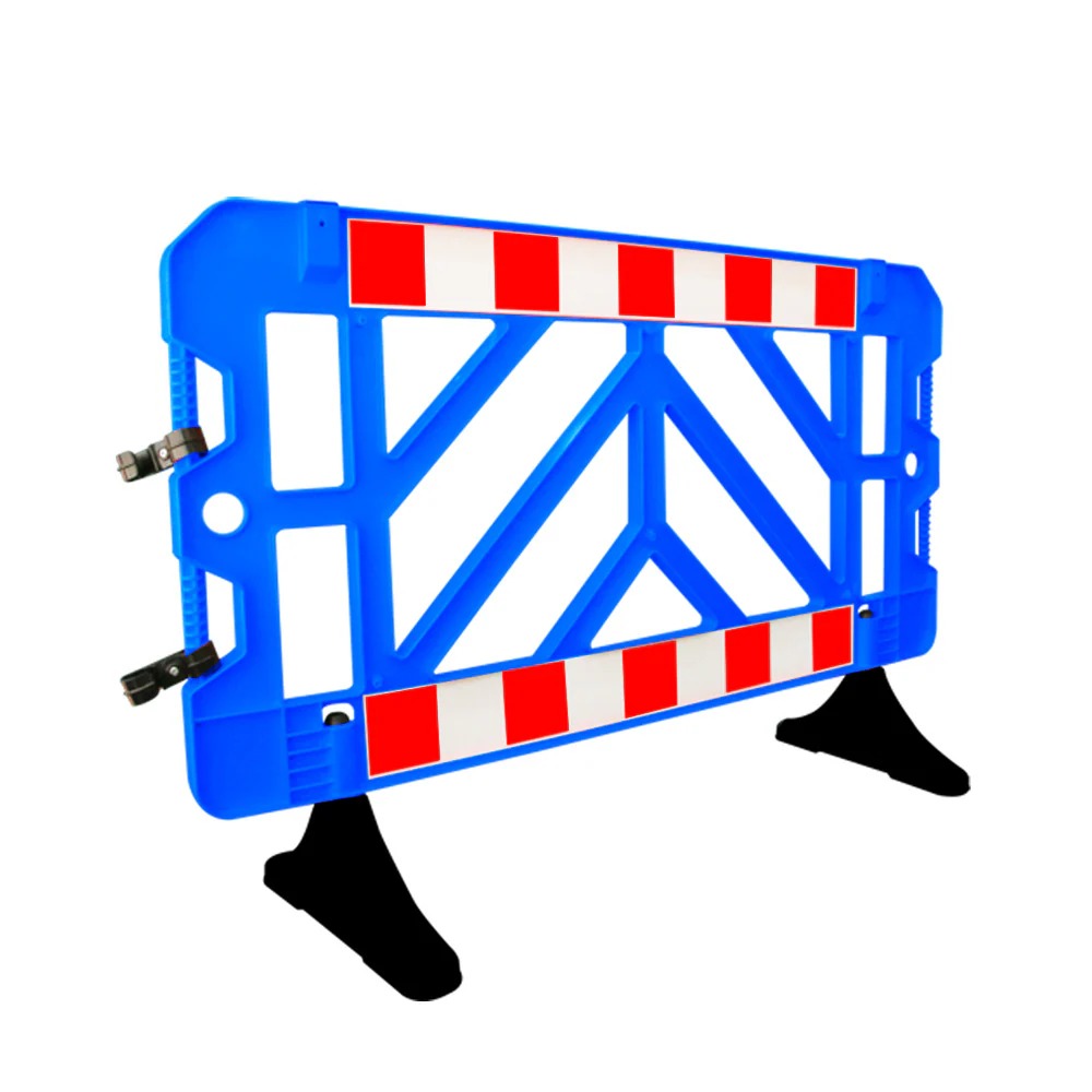 Olmecs 1.5M Plastic Safety Barrier - Yellow | 1.5 Meter Crowd Control Barricade for Road and Pedestrian Safety