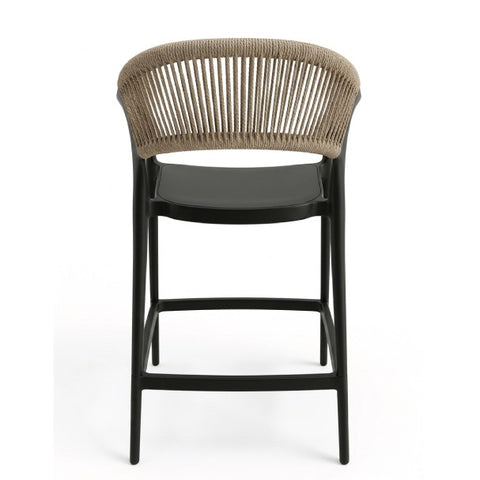 Olmecs Contemporary Furniture Woven Rope Backrest Chair
