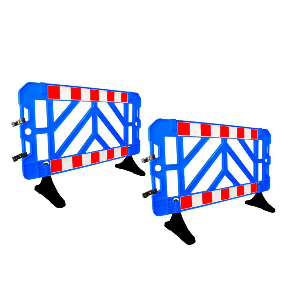 Olmecs 1.5M Plastic Safety Barrier - Yellow | 1.5 Meter Crowd Control Barricade for Road and Pedestrian Safety