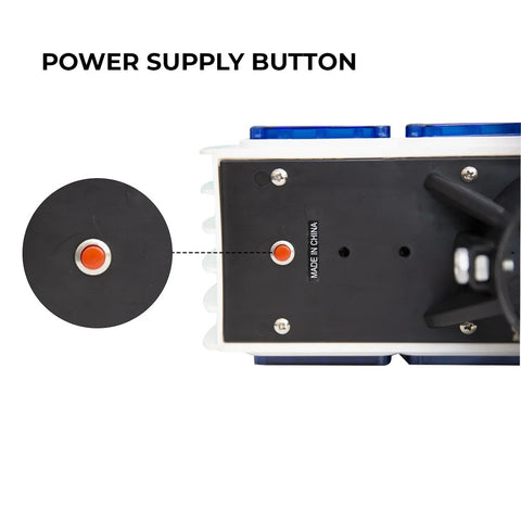 Olmecs Solar Powered LED Strobe Light Red & Blue | 64 Ultra LEDs with Day & Night Sensor